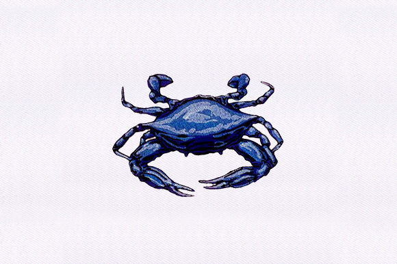Blue Crab Embroidery Review for Small Business Merch