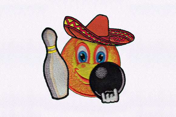 Bowling Emoji Embroidery Design Review