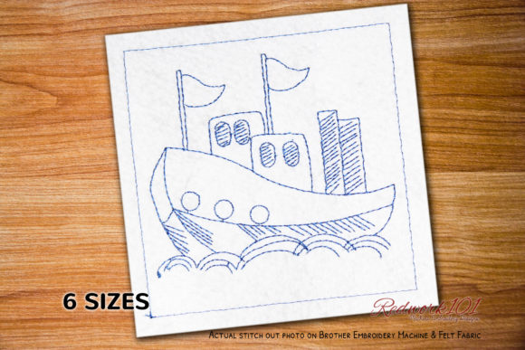 Fishing Boat Lineart Embroidery Review