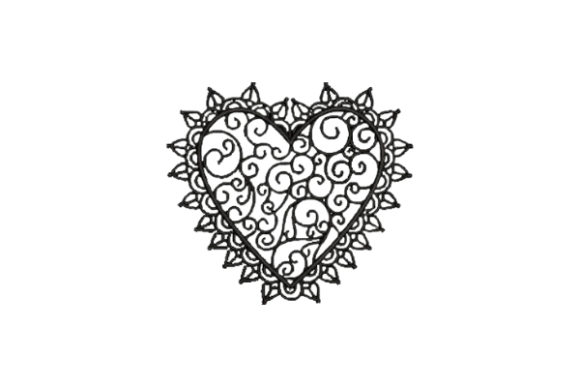 Heart with Black Lace Embroidery Review