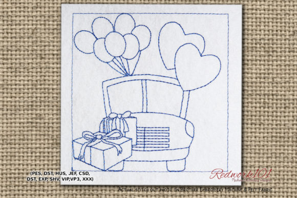 Just Married Love Car Embroidery Review