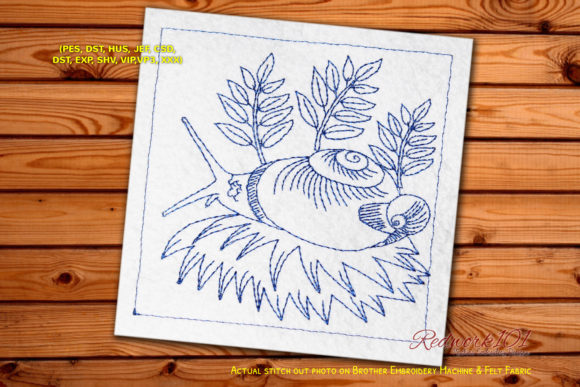South Spain Snail Machine Embroidery Review