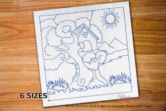 Tree House Embroidery for Seasonal and Holiday Creations